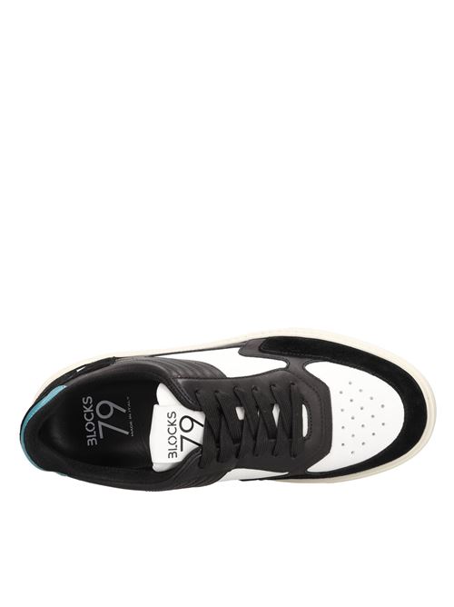 Sneakers in pelle BLOCKS79 | DUDE VER.40BIANCO-NERO-BLU